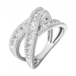 14K White Gold Diamond 1CTW Ring